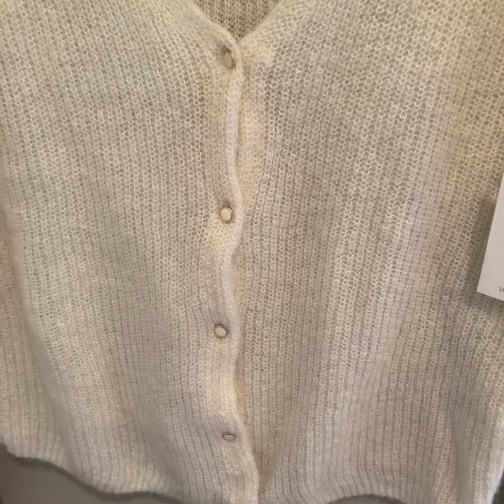 Aritzia Wilfred Off White Cardigan NWT - Picture 3 of 5